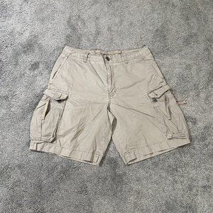 J Crew Shorts Mens 33 Gray Cargo Casual Cotton